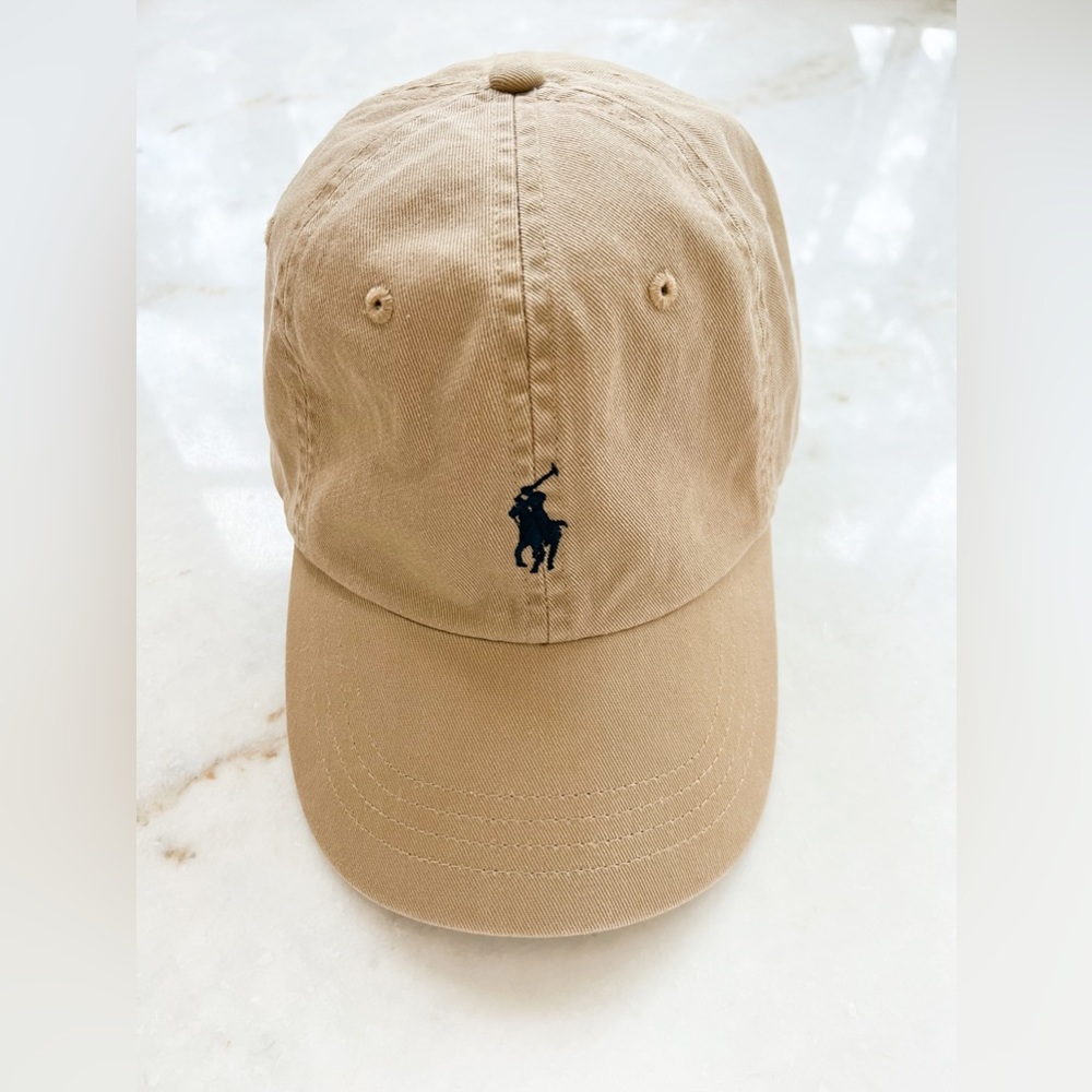 Polo Ralph Lauren Cotton Chino Ball Cap, hat OS Color: camel